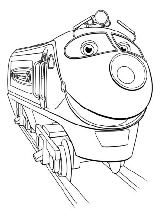 Паровозик Коко Chuggington раскраска