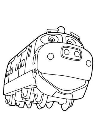 Раскраска паровоз Чагинтон