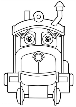 Паровозик Чаггингтон раскраска