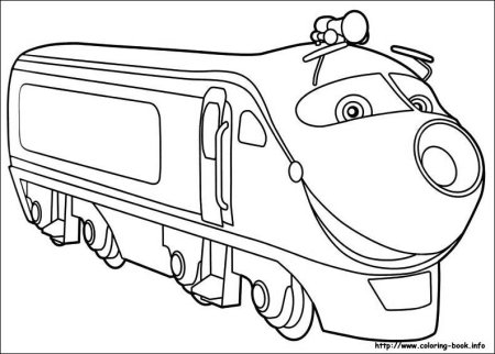Паровозик Чаггингтон раскраска
