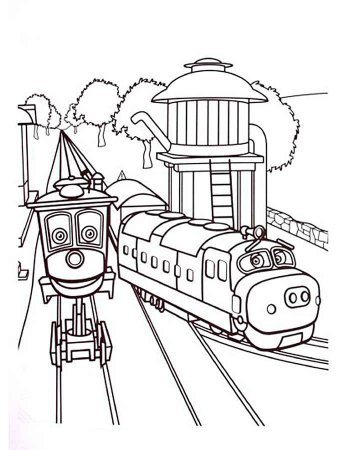 Раскраска поезд Чагинтон