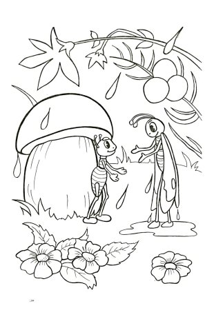 Раскраска Стрекоза для детей 5-6 лет