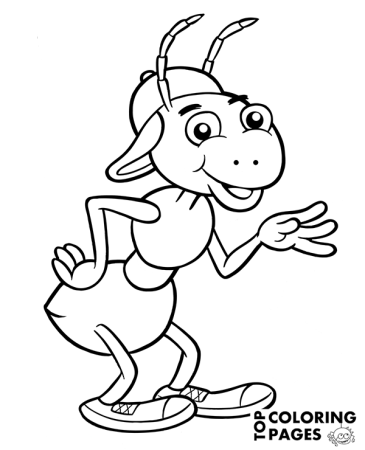 Стрекоза и муравей басня раскраска