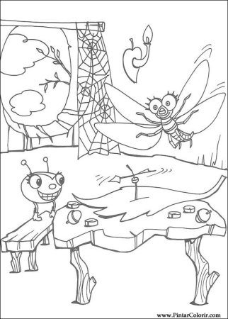 Раскраска муравей Флик