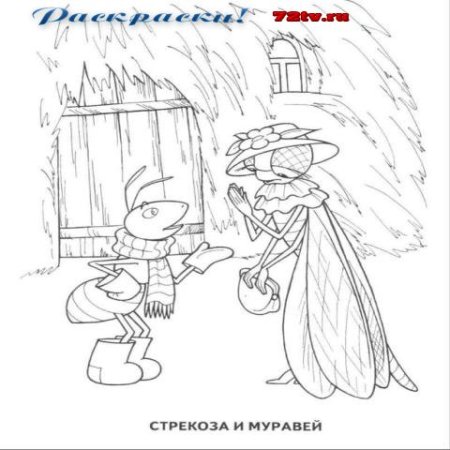 Муравей раскраска