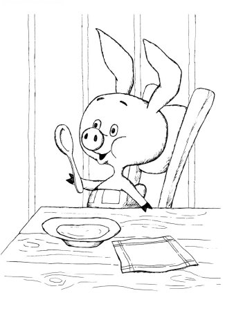 Пятачок раскраска