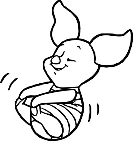 Пятачок раскраска