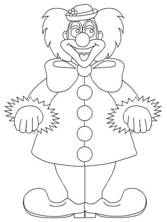 Раскраска клоуны для детей