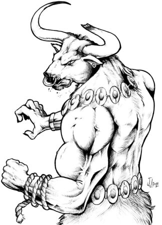 Минотавр разукрасить