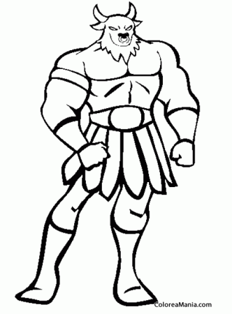 Миф о Минотавре раскраска