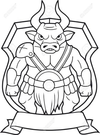 Минотавр раскраска