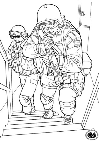 Спецназ. Раскраска