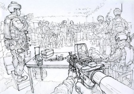 Раскраска ОМОН