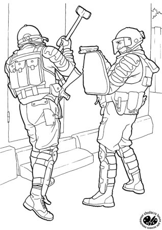 Раскраска спецназ ФСБ