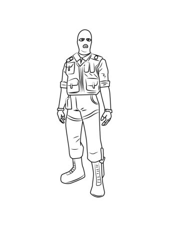 Спецназ. Раскраска