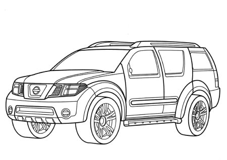 Nissan x Trail t31 раскраска