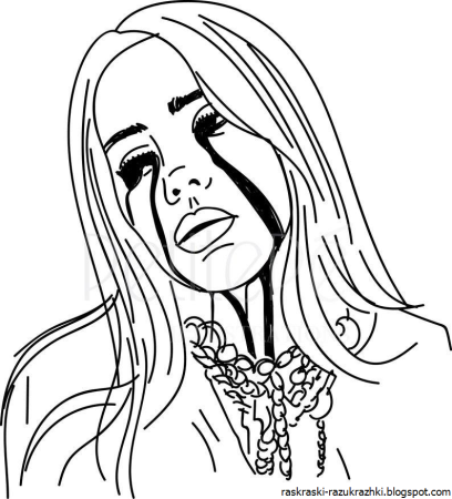 Билли Айлиш. Раскраска