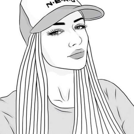 Рисунки для срисовки 20 лет девушки