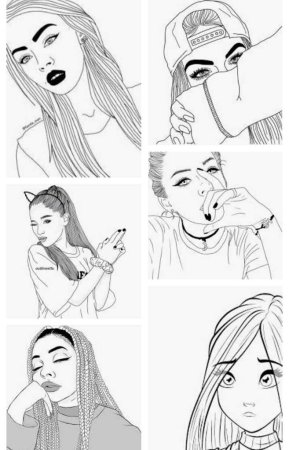 Рисунки для срисовки прикольные для подростков