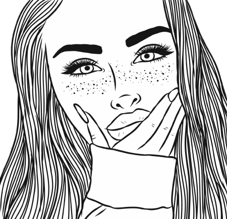 Раскраски для девочек эстетичные