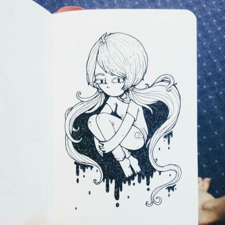 Раскраски для скетчбука аниме