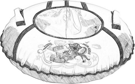 Тюбинг раскраска для детей