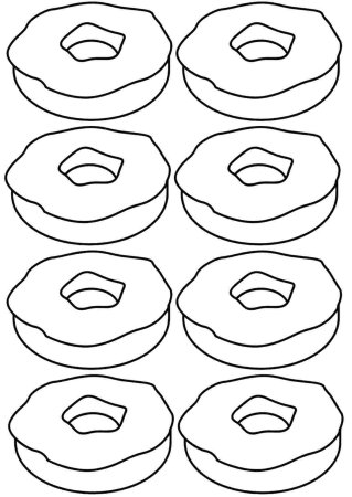 Пирог раскраска для детей