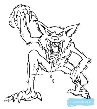 Раскраски страшные монстры