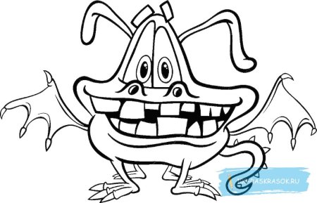 Бабайка раскраска для детей