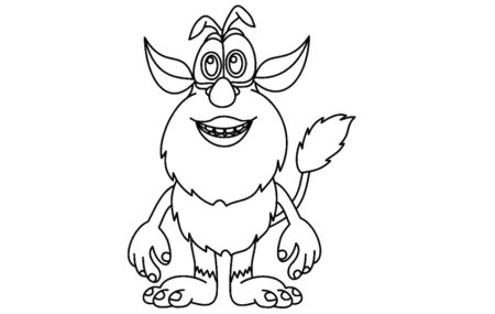 Монстера раскраска