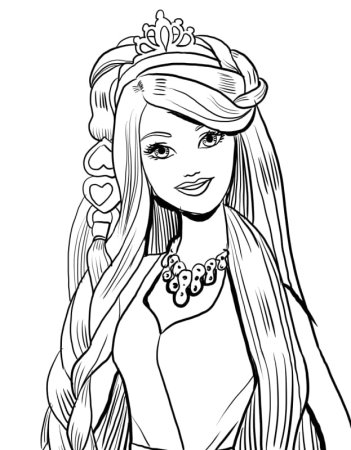 Раскраска. Барби