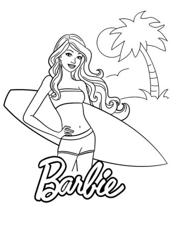 Раскраски Барби фашионистас