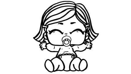 Раскраска кукла