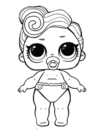 Раскраска кукла