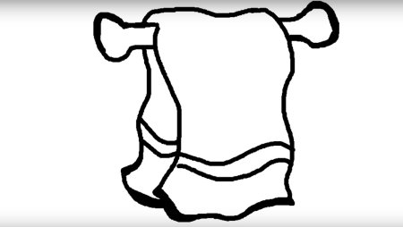 Рисование полотенце