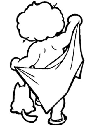 Раскраска полотенце