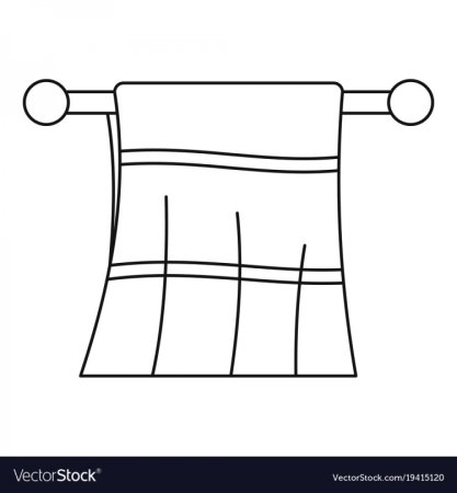 Нарисовать полотенце