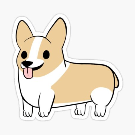 Корги улыбается сбоку