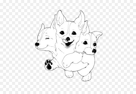 Вельш корги пемброк раскраска