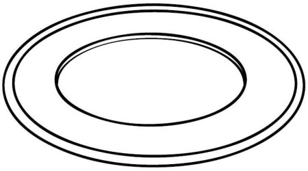 Раскраска тарелочка