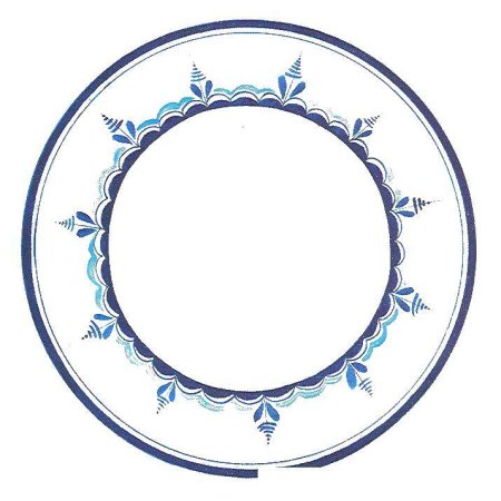 Тарелка раскраска для детей