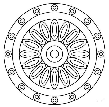 Осенние мандалы раскраски