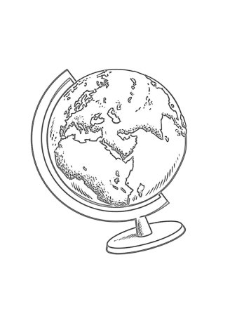 Планета земля раскраска