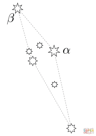 Созвездие большой пес схема