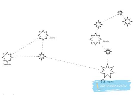 Раскраска созвездия для детей