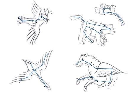 Созвездия по точкам для детей