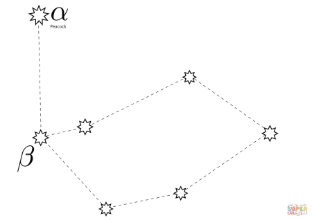 Раскраска созвездия для детей