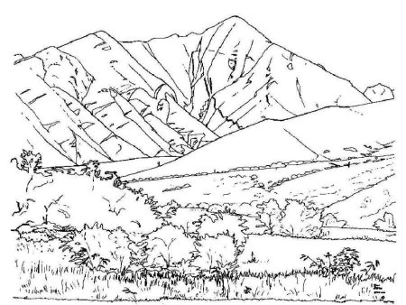 Горы для раскрашивания