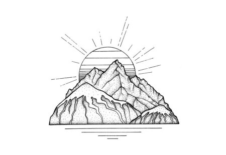 Раскраска горы