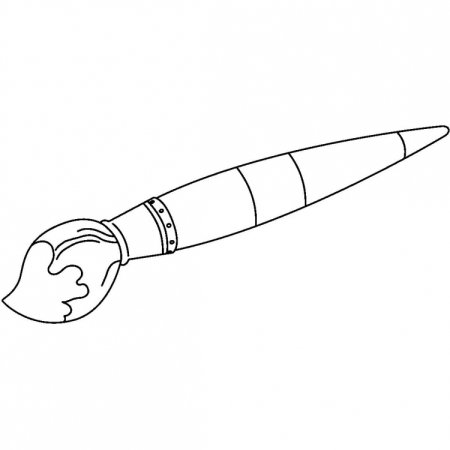 Кисть раскраска для детей